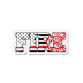 Fire Department Thin Red Line Die-Cut Magnet | 2-Inch Firefighter Magnet