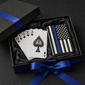 Thin Blue Line American Flag Poker Playing Cards | Police Support Card Deck