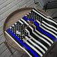 Thin Blue Line American Flag Wrapping Paper