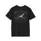 Rusty Feather logo T-Shirt with small chest logo on soft, breathable lightweight cotton tee