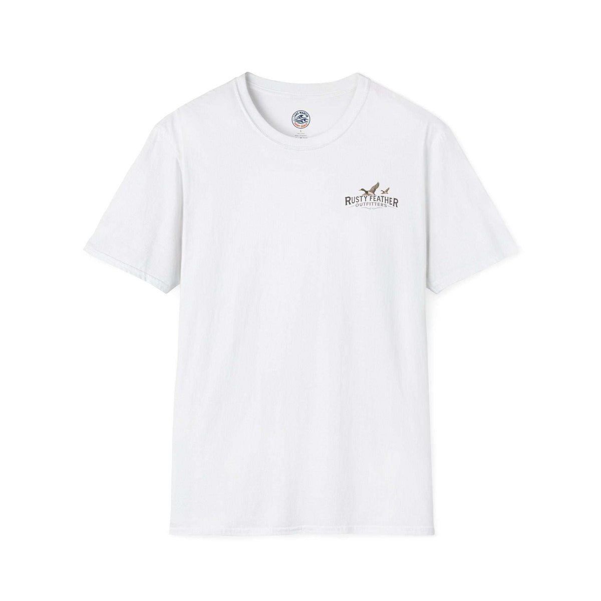 Rusty Feather logo T-Shirt small chest logo casual lightweight breathable tee