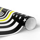 Thin Gold Line American Flag Wrapping Paper | Patriotic Police Tribute