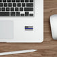 Thin Blue Line American Flag sticker on laptop