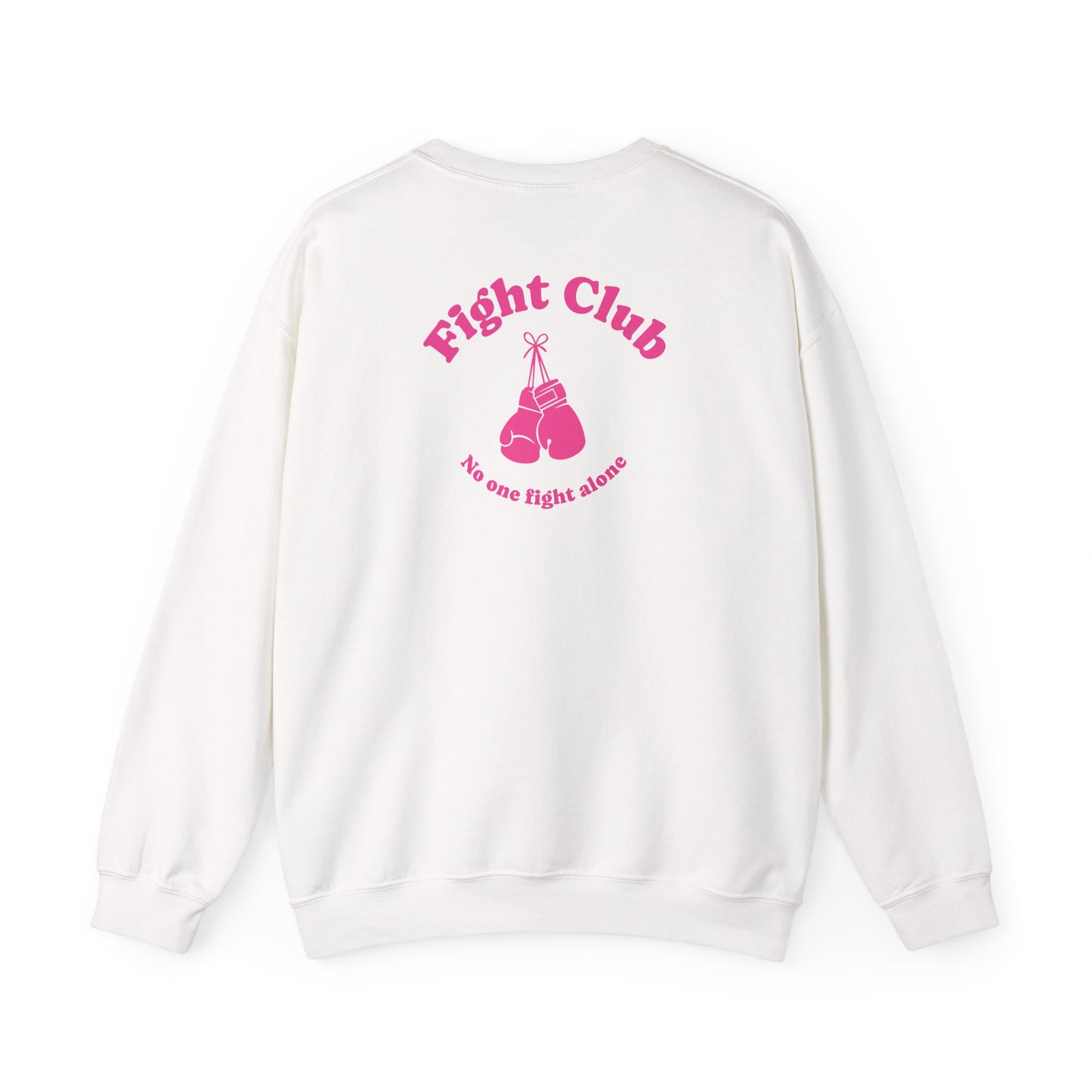 Breast Cancer Ribbon Fight Club Sweatshirt | Crewneck, Pink Awareness