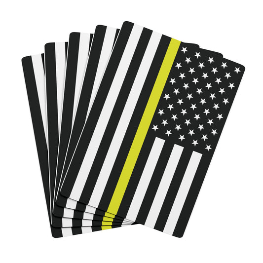 Thin Yellow Line American Flag Poker Playing Cards | Deck of Cards