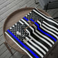 Thin Blue Line American Flag Wrapping Paper