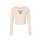 Ghouls Just Wanna Have Fun Fitted Long Sleeve Crop Tee