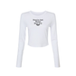 Ghouls Just Wanna Have Fun Fitted Long Sleeve Crop Tee