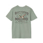 Rusty Feather logo T-Shirt small chest logo on soft breathable white casual tee