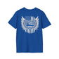 Thin Blue Line Police Shield T-Shirt | American Flag Wings