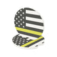 Thin Yellow Line American Flag Car Coaster | Soapstone Car Coaster
