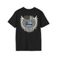 Thin Blue Line Police Shield T-Shirt | American Flag Wings