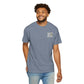 Emergency vehicles t-shirt with headset sketch and ambulance design on garment-dyed cotton