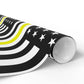 Thin Gold Line American Flag Wrapping Paper | Patriotic Police Tribute