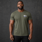 Thin Blue Line Police Shield T-Shirt | American Flag Wings