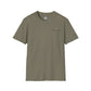 Rusty Feather logo T-Shirt small chest logo casual lightweight breathable cotton tee