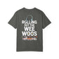Emergency Vehicles T-Shirt with headset sketch and ambulances design on soft garment-dyed cotton