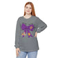 Purple and Gold Tiger Bow Long-Sleeve Game Day Shirt
