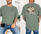 Duck hunting season Comfort Colors T-shirt with left-chest and full-back graphics