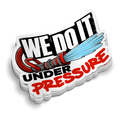 Under Pressure firefighter tumbler locker sticker on durable vinyl