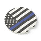 Thin Blue Line American Flag Car Coaster | Soapstone Car Coaster