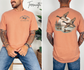 Duck hunting season Comfort Colors T-shirt with left-chest and full-back graphics