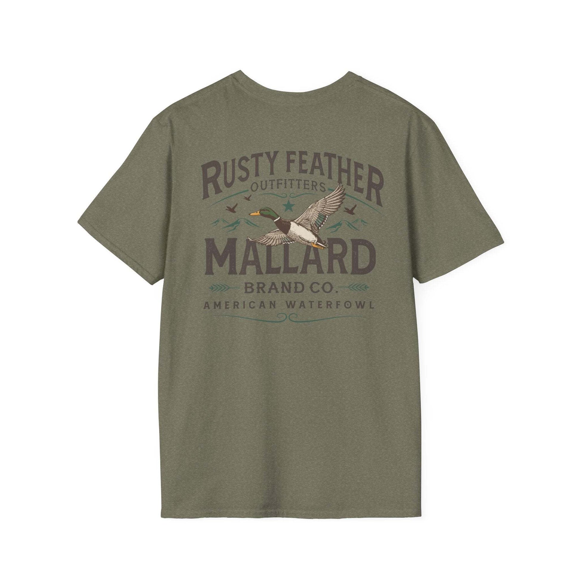 Rusty Feather logo T-Shirt small chest logo casual lightweight cotton tee