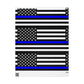 Thin Blue Line American Flag Wrapping Paper