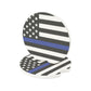 Thin Blue Line American Flag Car Coaster | Soapstone Car Coaster
