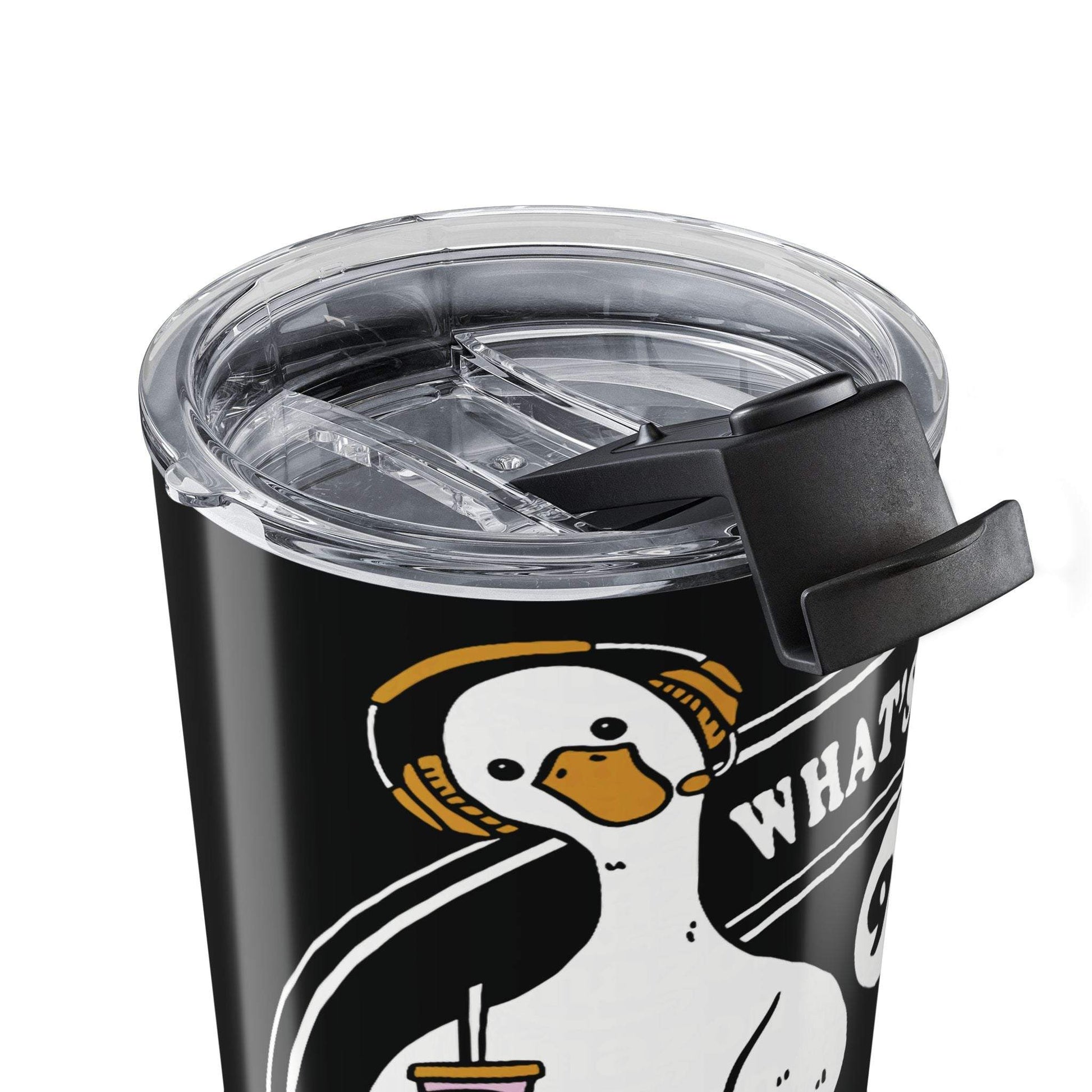 20oz stainless steel 911 Dispatch Crew Tumbler with vacuum insulation and clear spill-resistant lid