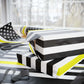 Thin Gold Line American Flag Wrapping Paper | Patriotic Police Tribute
