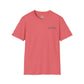 Rusty Feather logo T-Shirt with small chest logo on lightweight breathable cotton tee