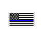 “Thin Blue Line American Flag 2-inch die-cut sticker.”