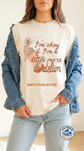 Retro dandelion graphic printed on a Comfort Colors T-shirt