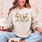 Just A Jolly Goose Santa Claus Christmas Goose Holiday Cozy Vintage Festive Graphic Sweatshirt