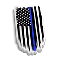 Blue Line Flag Sticker vinyl decal with strong adhesive, durable for tumblers, helmets, laptops, and outdoor use