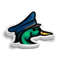 Police Duck Sticker vinyl decal, 2.75-inch durable adhesive, perfect for tumblers, helmets, laptops, made in USA