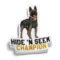 Hide 'n Seek Champion Police K9 2.8-inch durable vinyl sticker for water jugs and laptops