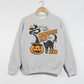 It's the Most Wonderful Time of the Year Halloween Sweatshirt | Vintage Pumpkin & Black Cat Crewneck