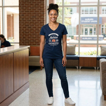 Auburn Tigers women's large anthem entice short sleeve tee