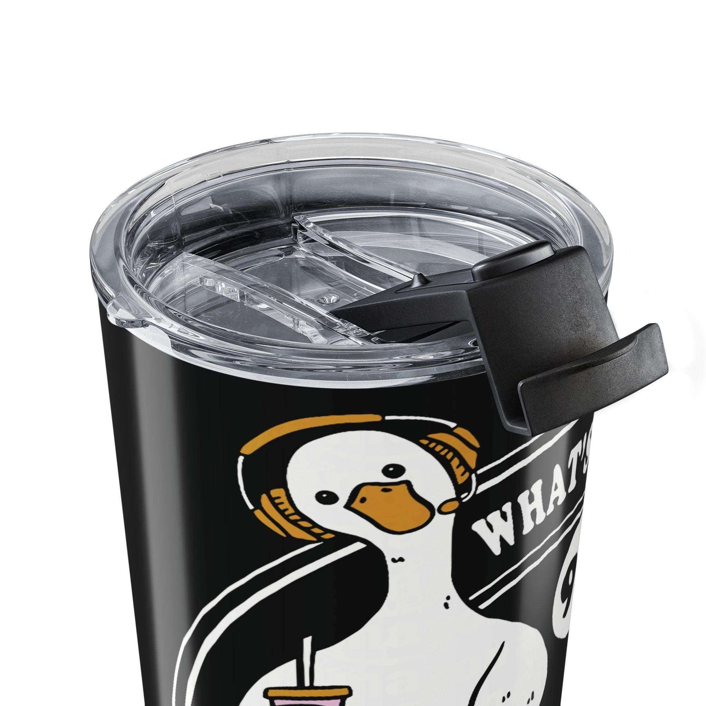 20 oz stainless steel Dispatcher Coffee Travel Cup with headset goose design