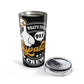 20 oz stainless steel dispatcher coffee travel cup with headset goose design