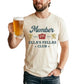 Ellas Fellas Club Western T-shirt in white cotton with vintage-style blue and gold graphic text and crest design.