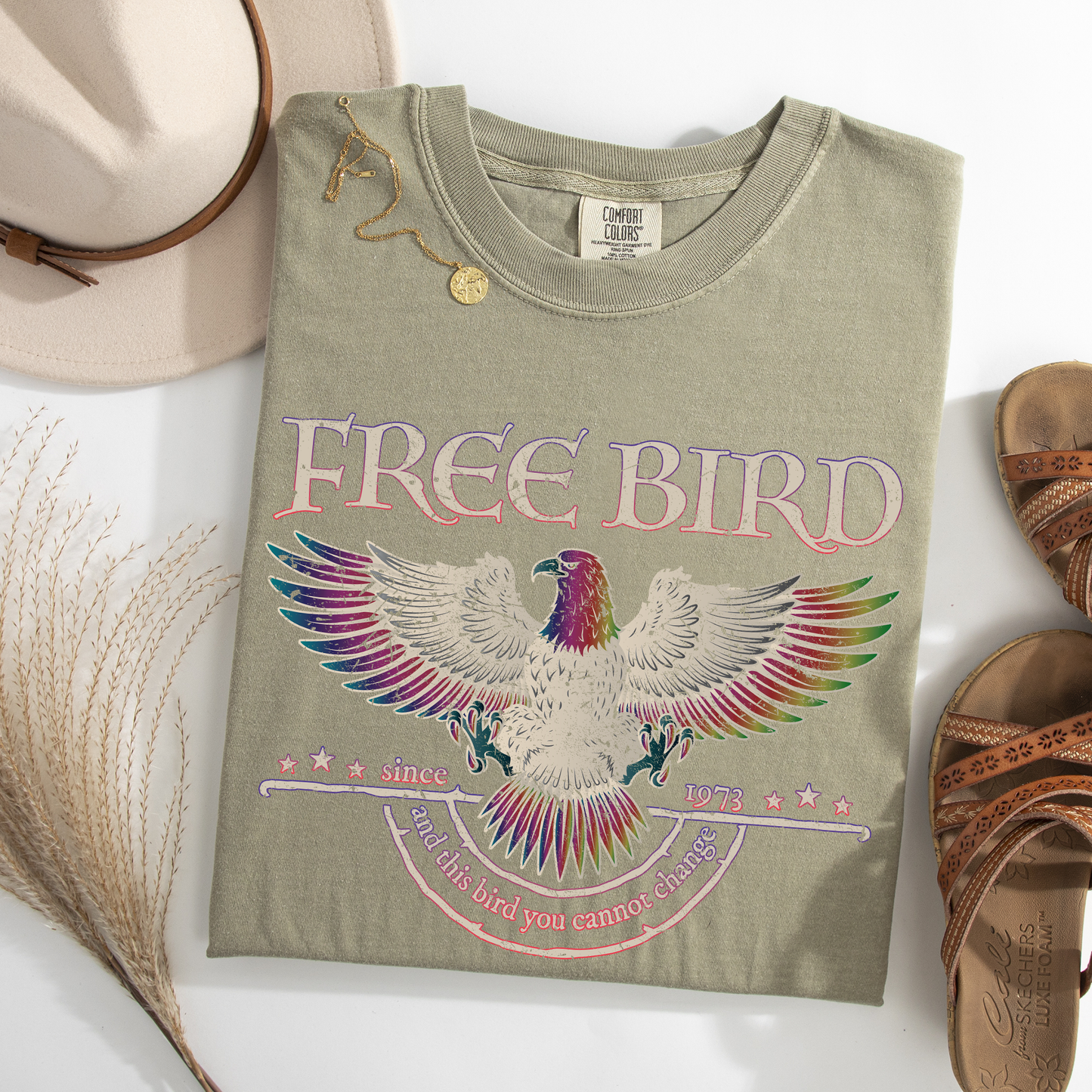Vintage Free Bird Shirt comfort colors classic rock band tee