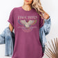 Vintage free bird shirt with classic rock anthem design