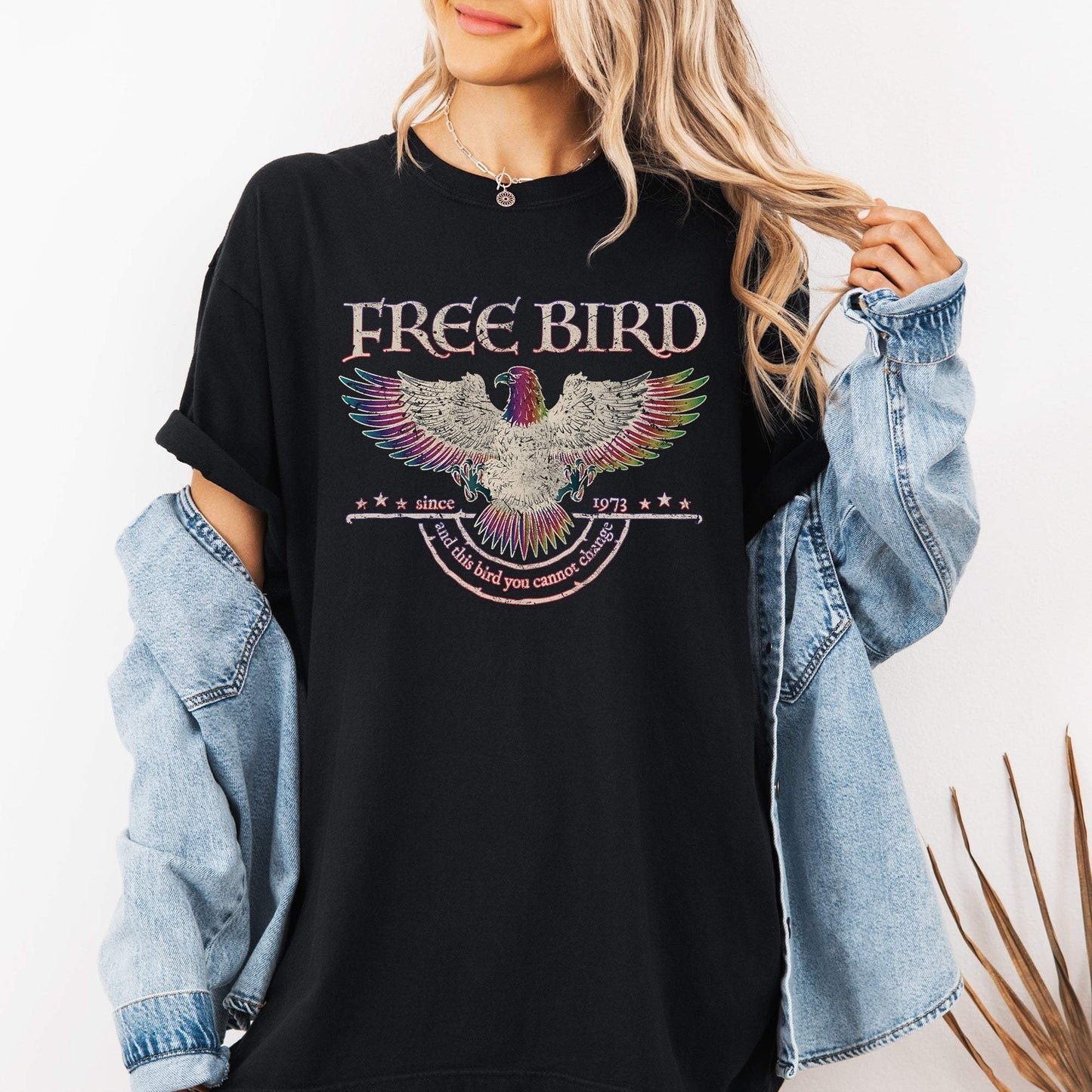 Vintage free bird shirt classic rock band tee