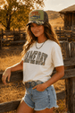 Unisex Gameday Graphic Tee made of 100% combed cotton, printed on District, made in the USA