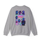 Horror Icons crewneck sweatshirt with neon knife and killers gonna kill graphic