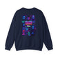Horror icons crewneck sweatshirt with neon knife and killers gonna kill design