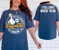 Silly Goose 911 dispatcher Comfort Colors T-shirt with front and back graphics